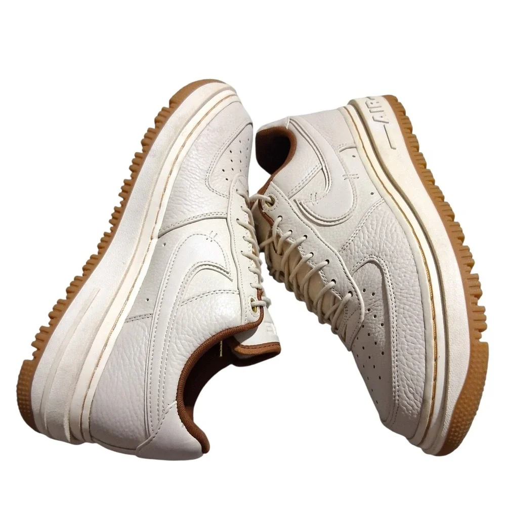 Nike Air Force 1 Low Luxe Pearl Pecan Mens size 10.5 Classic Streetwear Sneakers